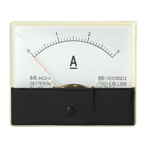 DC 0-3A Current Amperemeter Rectangle Panel Gauge 44C2