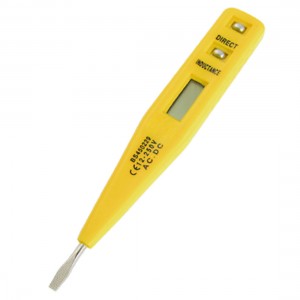 Yellow Digital Electric AC DC Voltage Tester Detector Hptrb