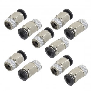 10 Pcs 1/8" PT Male Thread 4mm Push In Joint Pneumatic Connector Quick Fittings