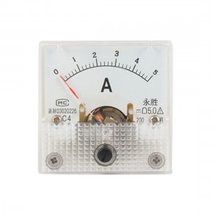 DC Current 0-5A Analog Panel Meter Ammeter Gauge 91C4