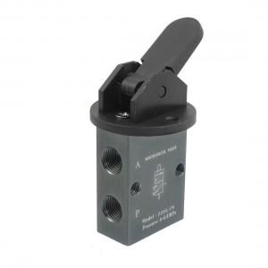 S3HL 06 2 Position 3 Way Handle Control Pneumatic Mechanical Valve PT 1 8"