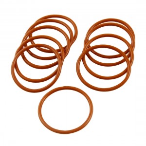 10 Pcs 29mm OD 2mm Thickness Red Silicone O Ring Oil Seals