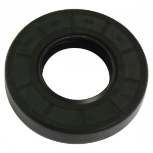 Black Nitrile Rubber Double Lip TC Oil Shaft Seal 30mm x 60mm x 12mm