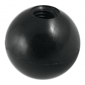 Round Plastic 35mm Diameter Ball Knob Handle Black 