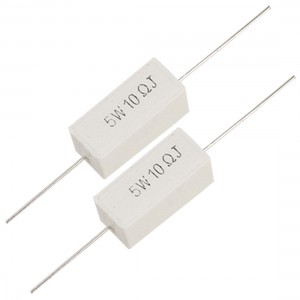 5W 10 Ohm 5% Wire Wound Cement Power Resistors x10pcs