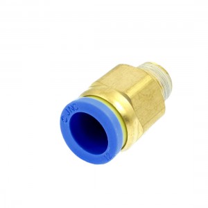 12mm OD Tube to 13mm Male Thread Pneumatic Connector Quick Fitting