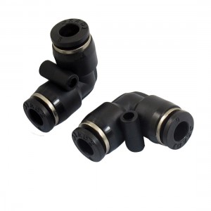 10 Pcs Air Pneumatic 6mm to 6mm L Shaped Push in Elbow Connector Fittings