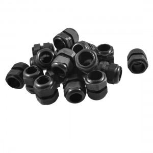 20 x PG25 Waterproof Connector Gland for 16-21mm Diameter Cable Black