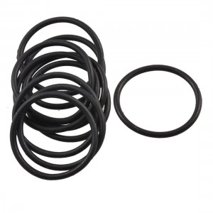 10 Pcs Black Rubber Flexible Oil Sealing O Ring Gaskets 22.4mm x 1.8mm