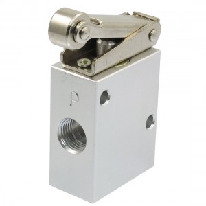 JM-07 1/4 PT Thread 2 Position 3 Way Roller Type Mechanical Pneumatic Valve