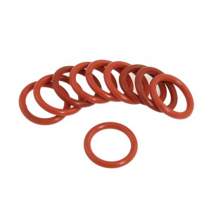 10 Pcs 27mm OD 3.5mm Thickness Red Silicone O Rings Oil Seals Gaskets
