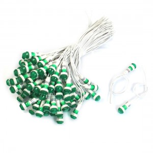 Round Green Bulb Illuminated Signal Lamp Indicator Light 100 Pcs DC 12V