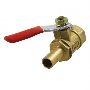 8mm Hole Tail OD 1/4"PT 12mm Female Thread Gas Pneumatic Ball Valve