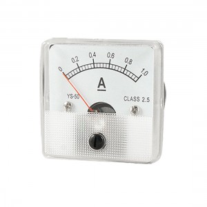 Class 2.5 Accuracy DC 1A Current Panel Meter Ammeter Analogue Gauge YS-50
