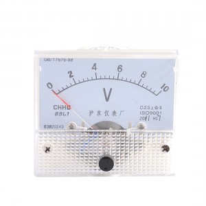Screw Mounted Plastic Housing AC 0-10V Analog Voltmeter Gauge Panel