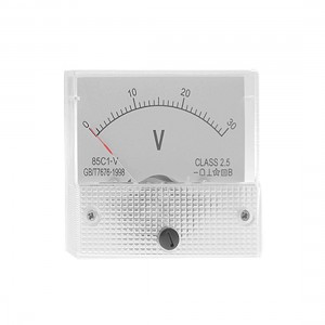 Direct Current 0-30 Volt Voltmeter Analog Panel Meter