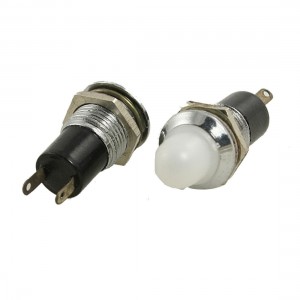 5 Pcs 3/8" Threaded 2 Pins White Lamp Signal Indicator Pilot Light DC 6.3V