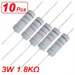 10 x 3W 500V 1.8K ohm 1K8 Metal Oxide Film Type Resistors