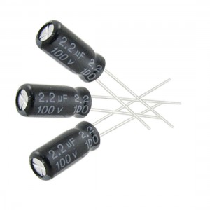 25 x 2.2uF 100V 105C Radial Electrolytic Capacitor 5x11m