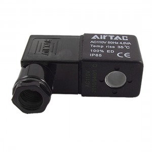 Black AC 110V Electrical Component Solenoid Valve Coil