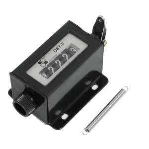 D67-F Mechanical Resettable 5 Digits Stroke Pull Counter New