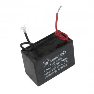 CBB61 Model 14uF AC 450V Rectangle Non Polar Motor Run Capacitor