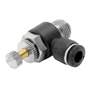 6mm Dia Tube Pneumatic Speed Controller Quick Fittings