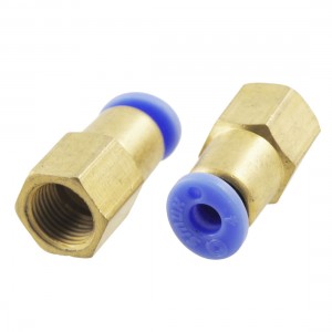 2 Pcs F Threaded 8.6mm to 4mm Pneumatic Fitting Connectors