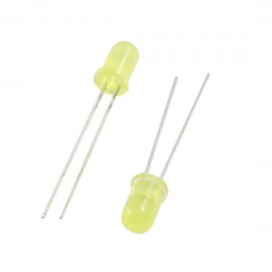 10 Pcs 5mm Round Head Yellow LED Light Emitting Diodes