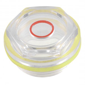 48mm Male Thread Dia Plastic Air Compressor Oil Level Sight Glass Ofjby
