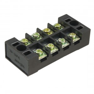 Dual Row 4 Positons Screw Terminal Barrier Strip Block
