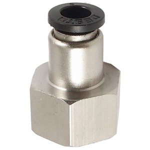 8mm OD Tube to 15mm Female Thread Push In Quick Fitting