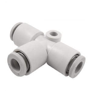 6mm Air Tube Three Way Tee Shape Push in Quick Connector Union Fitting