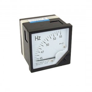 45-55 Hz AC100V Analogue Frequency Meter Gauge Square Panel
