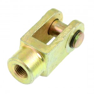 1/4" PT Female to 1/2" PT Male Threaded Cylinder Rod Clevis End