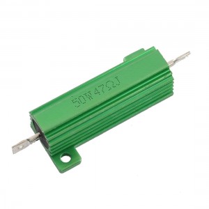 Chassis Mounted 50W Watt 47 Ohm 5% Aluminum Shell Wirewound Resistor
