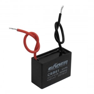 CBB61 2.5uF AC 450V Rectangular Capacitor for Motor Running