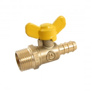 0.8" Male Thread to Hose Tail Connector Gas Flow Valve
