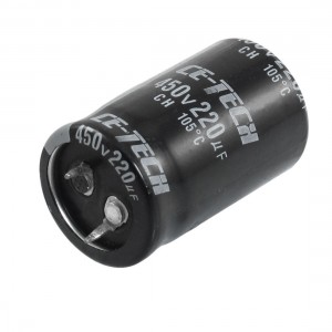 450V 220uF 40mm x 25mm Cylindrical Aluminum Electrolytic Capacitor