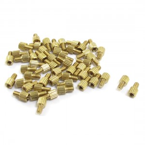 50 Pcs Male to Female Thread Brass Pillars Standoff Spacer M2x3mmx6mm