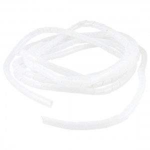 Electrical Wire Cable Protection 16mm Dia.Tube Spiral Hose 4.6M 15Ft
