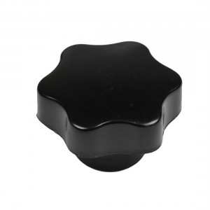 Black Gold Tone M10 50mm Diameter Star Head Clamping Knob Repair Part