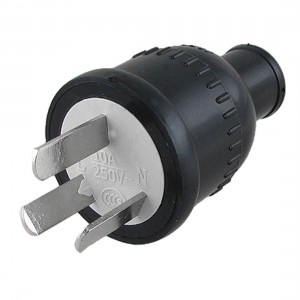 AU Plug AC 250V 10A Water Resistant Rewirable Adapter