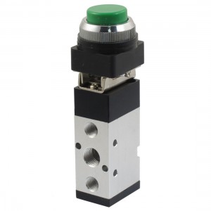 PT1/4" Air Inlet Five Way Two Position Momentary Mechanical Valve MV522PPL