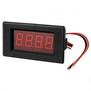 Rectangle 4 Digit Red LED Display DC 10A Amp Meter Gauge Ampmeter