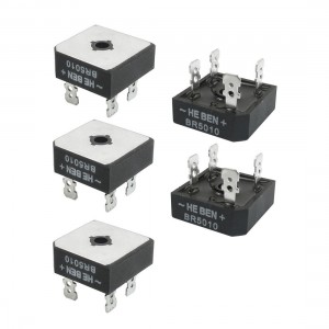 BR5010 Professional Metal Case Bridge Rectifier 1000V 50A 5 Pcs