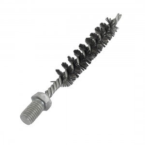 12mm Threaded 20mm Diameter Steel Wire Tube Brush Cleaning Tool 4#