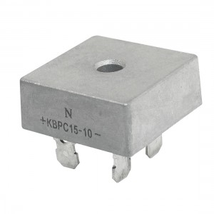 KBPC15-10 1KV 15A Single Phase Bridge Rectifier Half-Wave Silver Tone