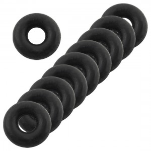 Black 4mm Insdie Dia 3mm Thickness Rubber Oil Filter Seal Gasket O Rings 10pcs