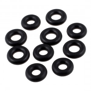 3mm x 11mm Black Nitrile Rubber Sealing O Ring Seal Washer Grommets 10 Pcs